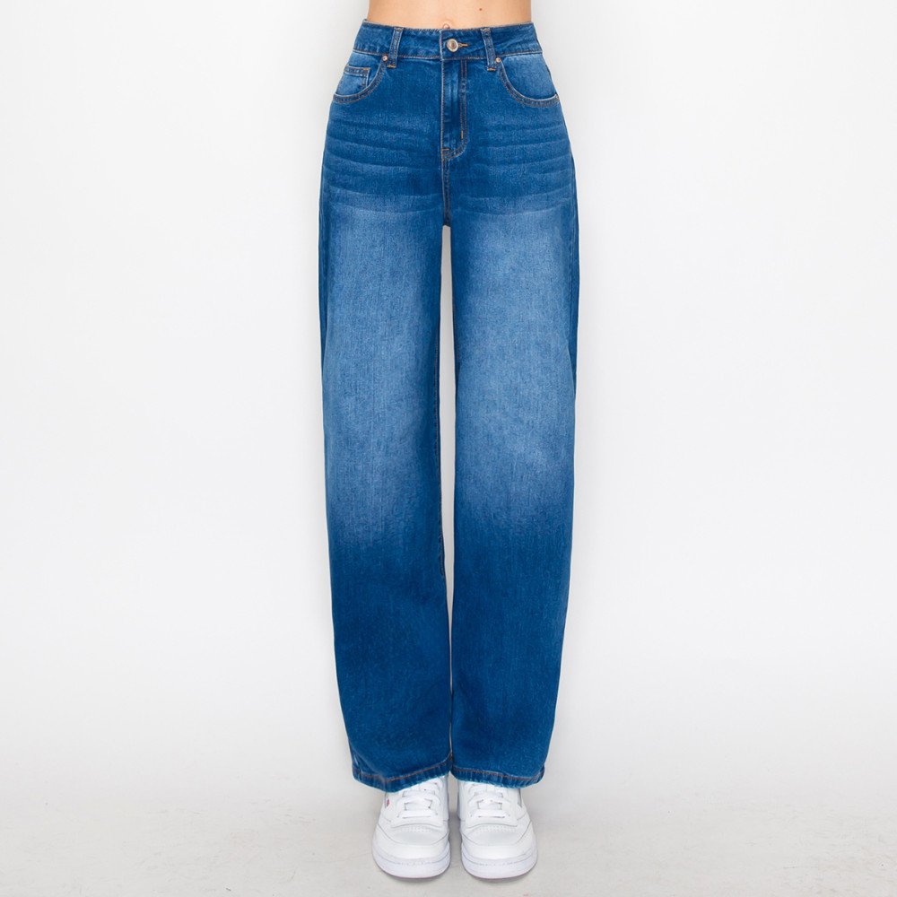 Wax Jean - Women's Basic Wide Leg Jean - 90340