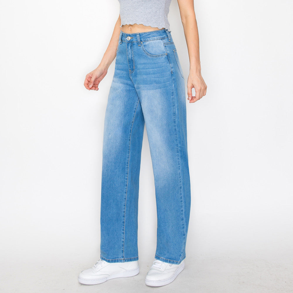 Wax Jean - Women's Basic Wide Leg Jean - 90340