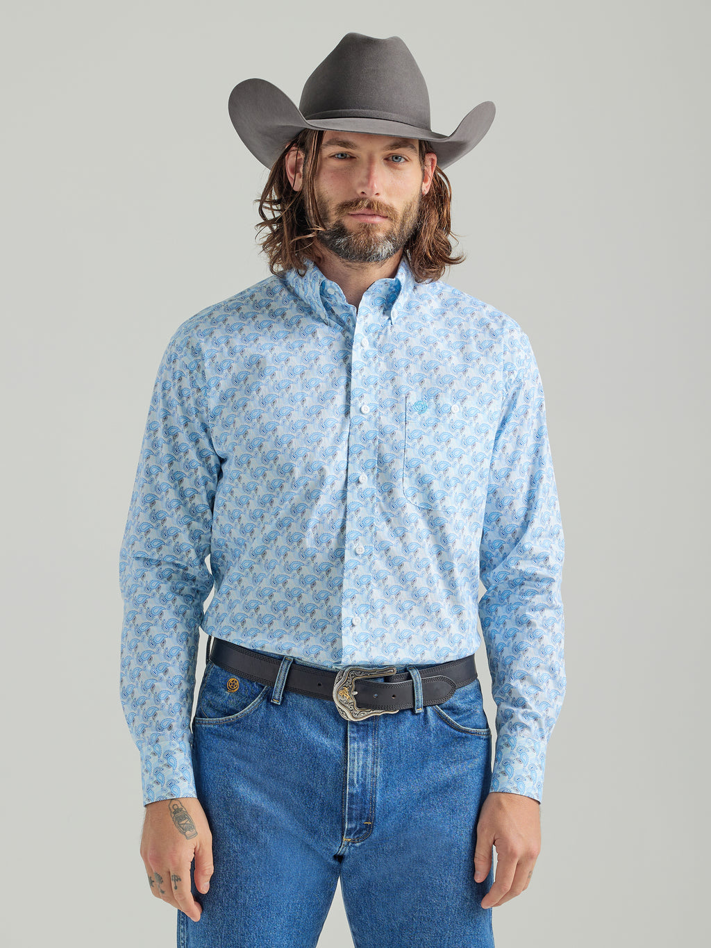 Wrangler - Men's George Strait Long Sleeve Shirt - 112324875