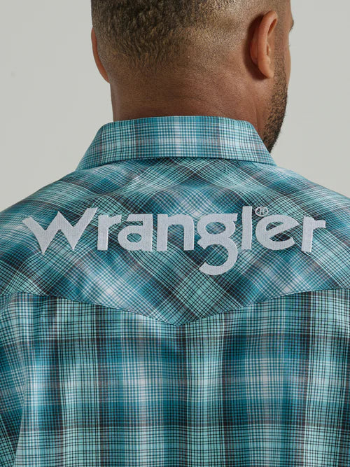 Men's Western Logo Long Sleeve Snap Shirt - 112330339