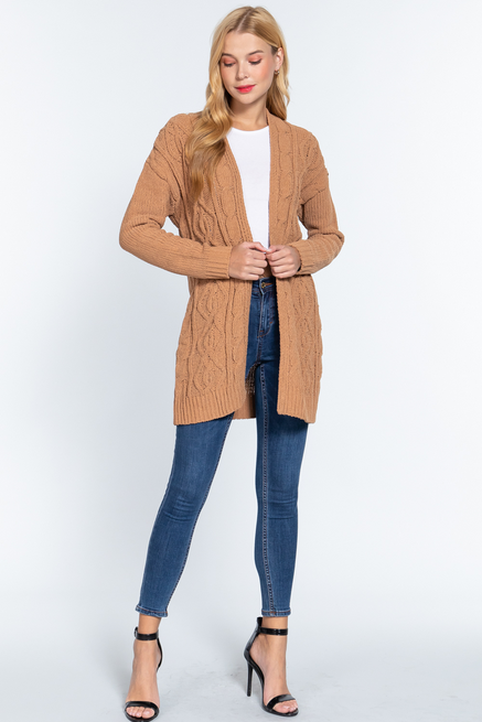 Active USA - Chenile Sweater Cardigan - SW11829