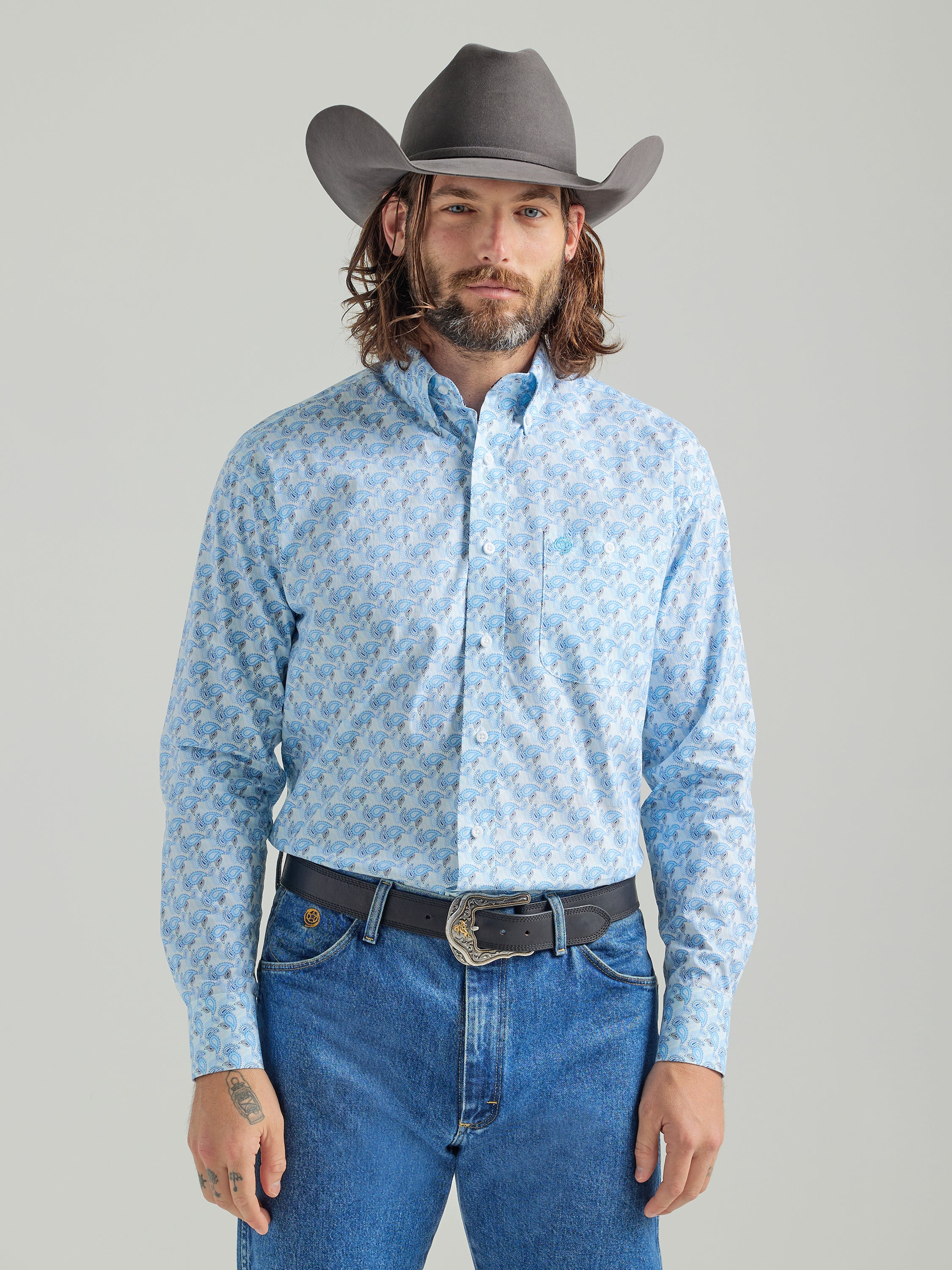 Wrangler - Men's George Strait Long Sleeve Shirt - 112324875