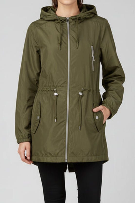 Ambiance - Chaqueta rompevientos ligera para mujer - 71452
