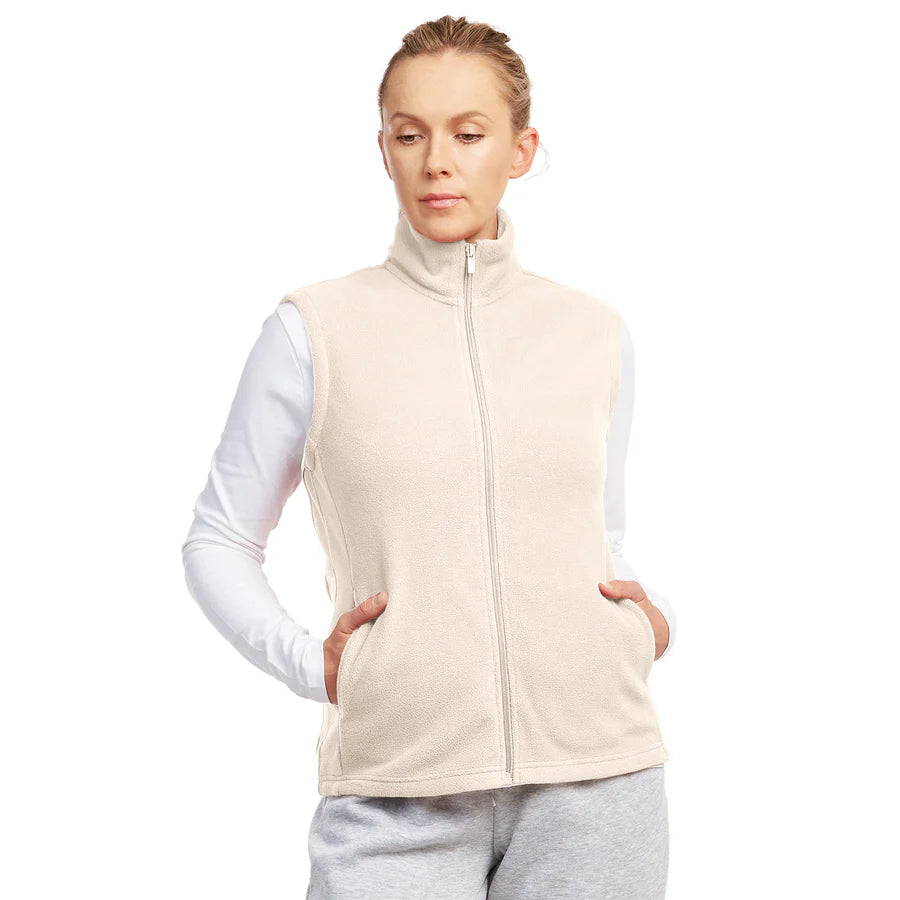 Sofra - Chaleco polar de micropolar para mujer [Talla grande] - LPF100XE