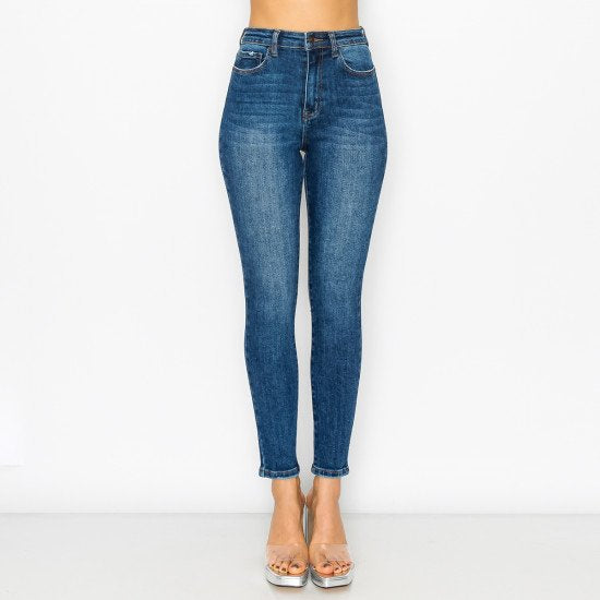 Wax Jeans - Authentic High Waisted Basic Skinny - 90284