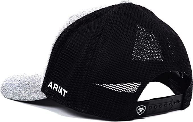 Ariat Mens Rubber Shield Logo Adjustable Snapback Cap Hat - A300054007