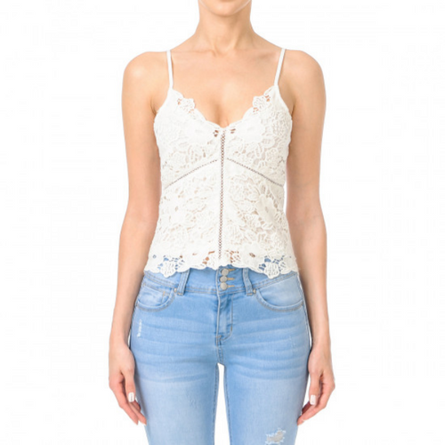 Womans Lace Tank Top - 65942
