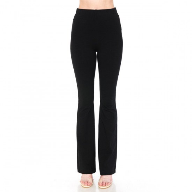 Ambiance - Women's Pull On High Waist Flare Pants - 73625