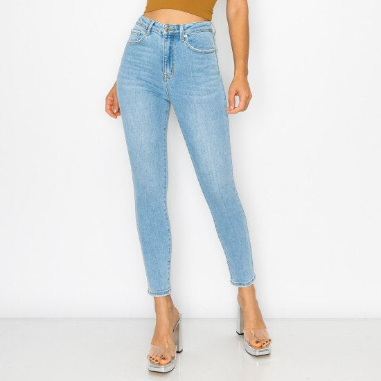 Wax Jeans - Authentic High Waisted Basic Skinny - 90284