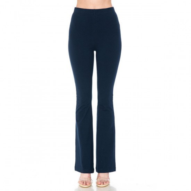 Ambiance - Women's Pull On High Waist Flare Pants - 73625