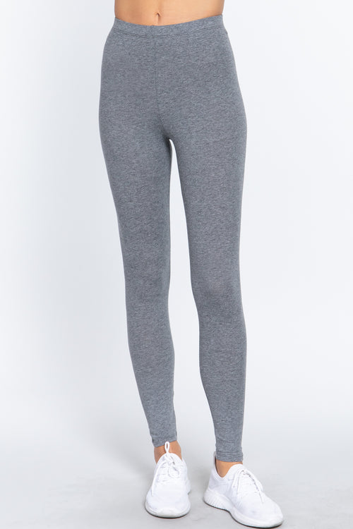 Active USA - Women's Cotton Spandex Legging - 8477