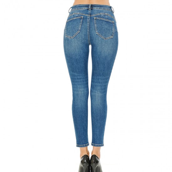 Wax Jeans - Push-Up Vintage Classic 5 Pocket Ankle Jeans - 90800