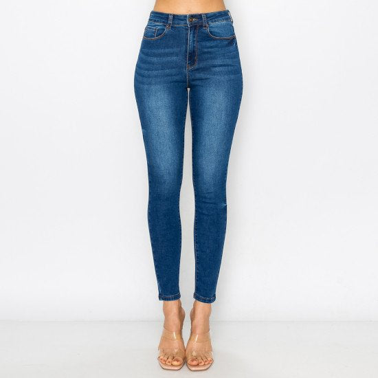 Wax Jeans - Women's Basic Five Pocket Skinny W/ Side Tacks - 90286