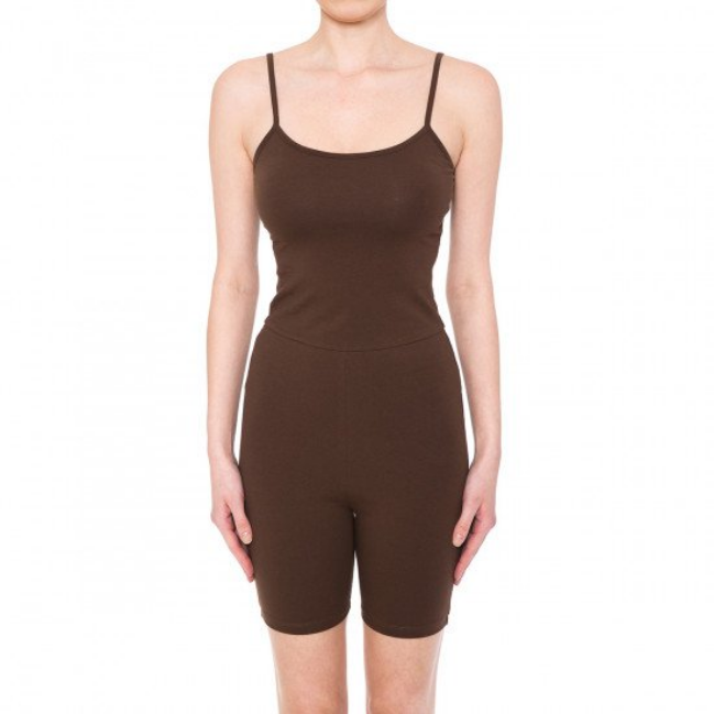 Ambiance Women Cami Biker Jump Suit - 72384