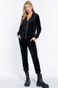 Active USA - Faux Fur Jacket & Jogger Pants Set - SET12297