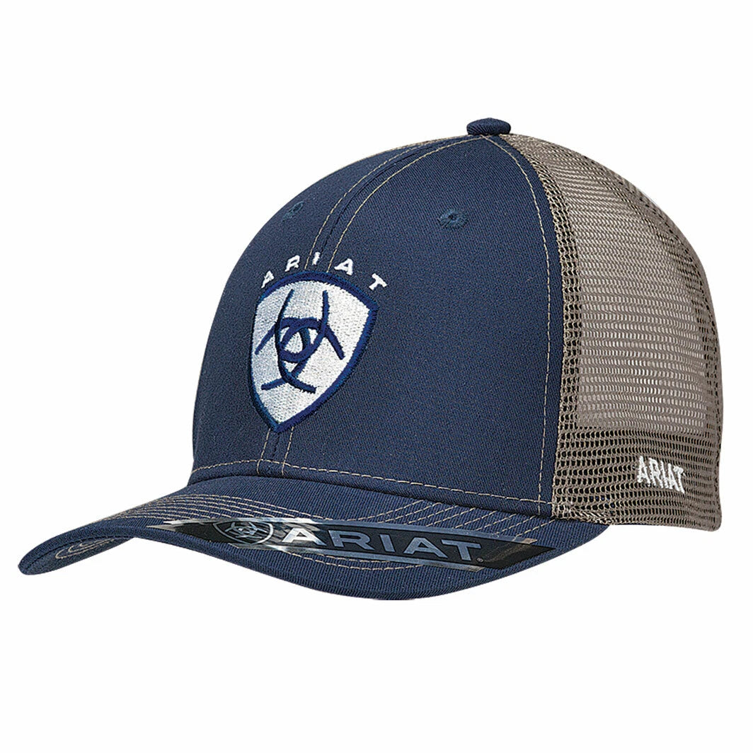 Ariat - Men's Navy and Tan Ball Cap