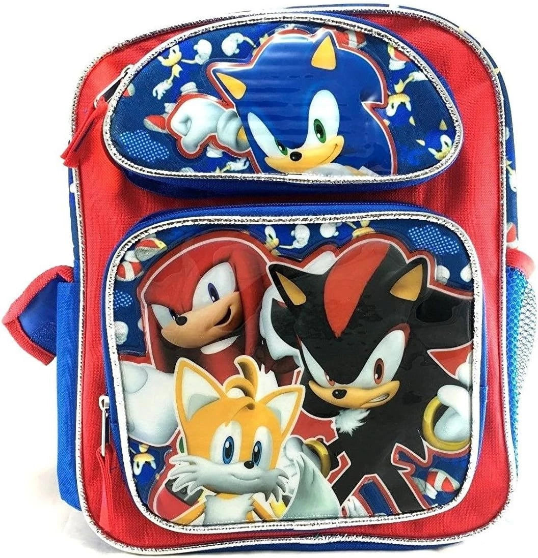 Sonic - Shadow/Tails/Knuckles RED 12" Backpack - S22SH52229C-PI