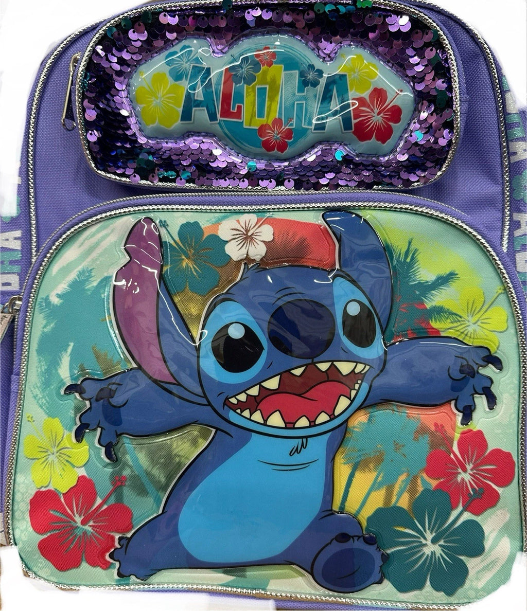 Disney - Lilo & Stitch Purple Sequin 12" Backpack - A28496