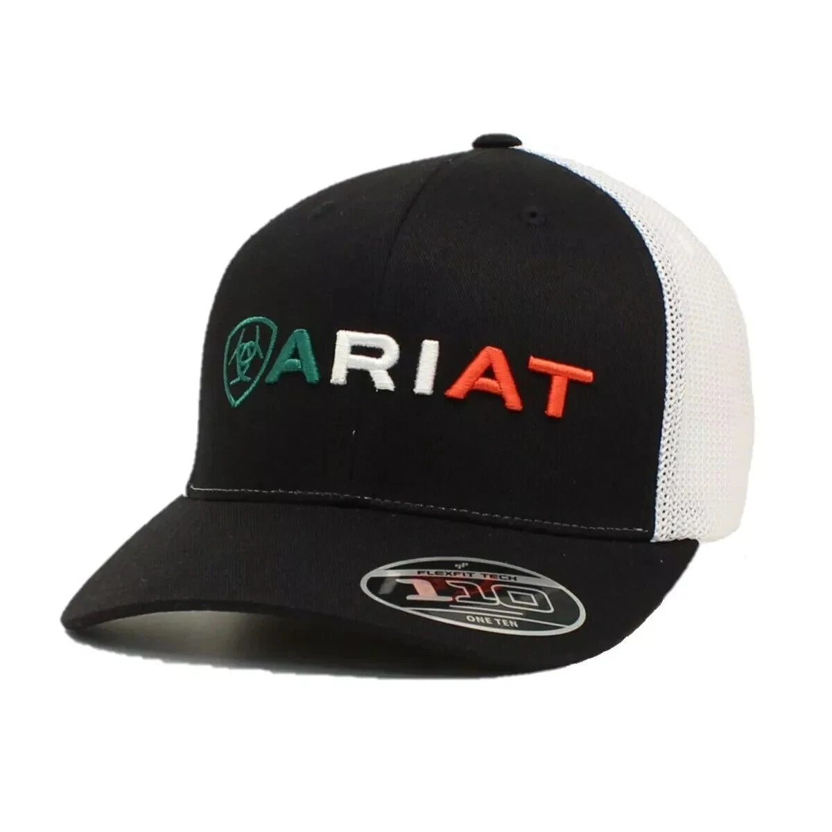 Ariat - Men's Black Mexican Flag Embroidered Logo Cap - A300012201
