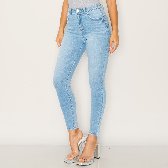 Wax Jeans - Women's Authentic Basic Push-up Skinny Jean - 90298