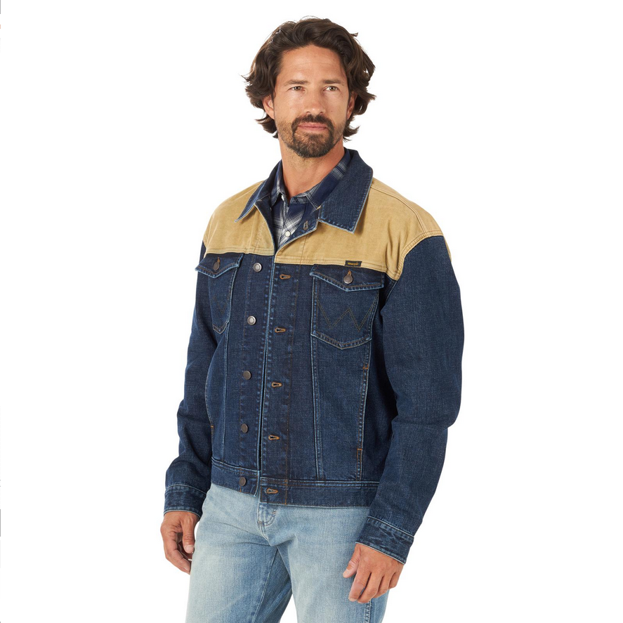 Wrangler - Men's Denim Jacket W/ Contrasting Yoke - 112318259