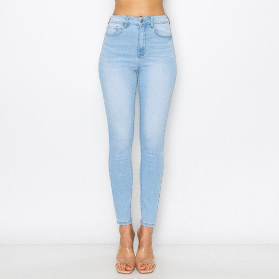 Wax Jeans - Women's Basic Five Pocket Skinny W/ Side Tacks - 90286