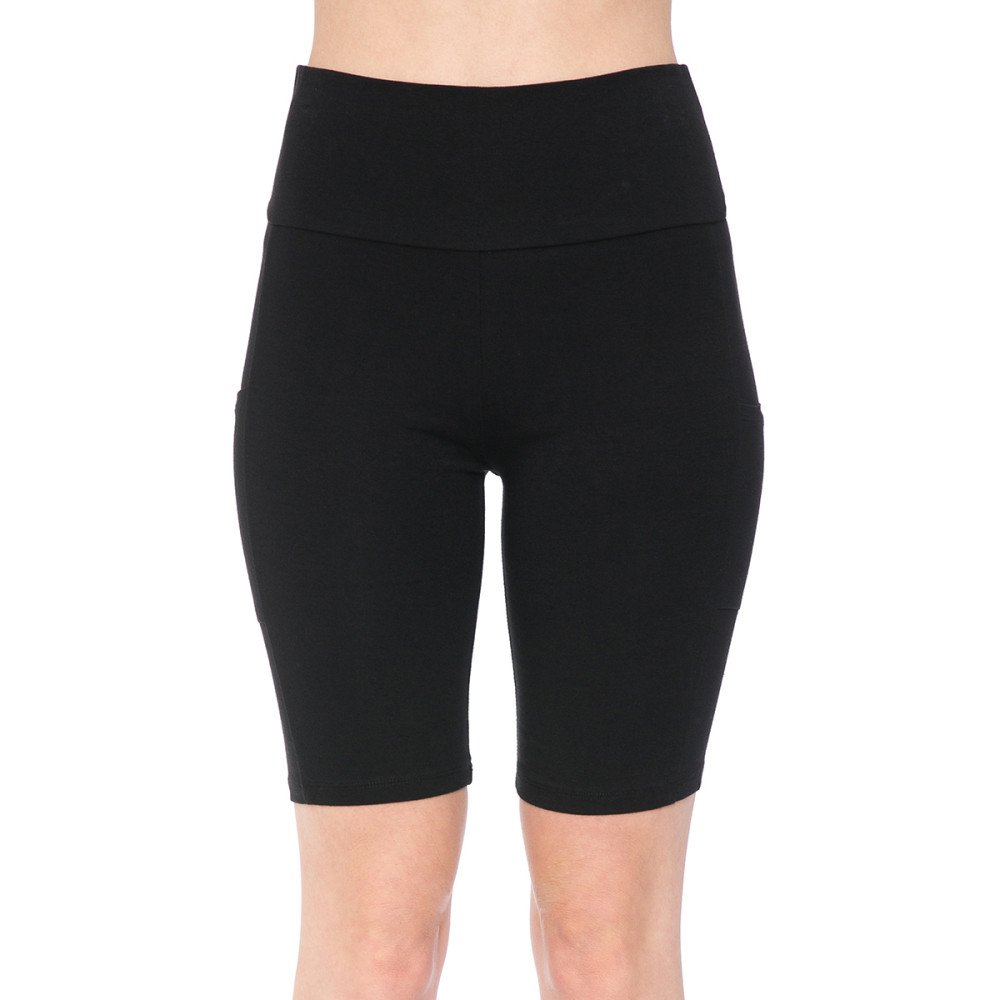 Ambiance - Women's High Waist Bike Short W/ Phone Pocket - 72595