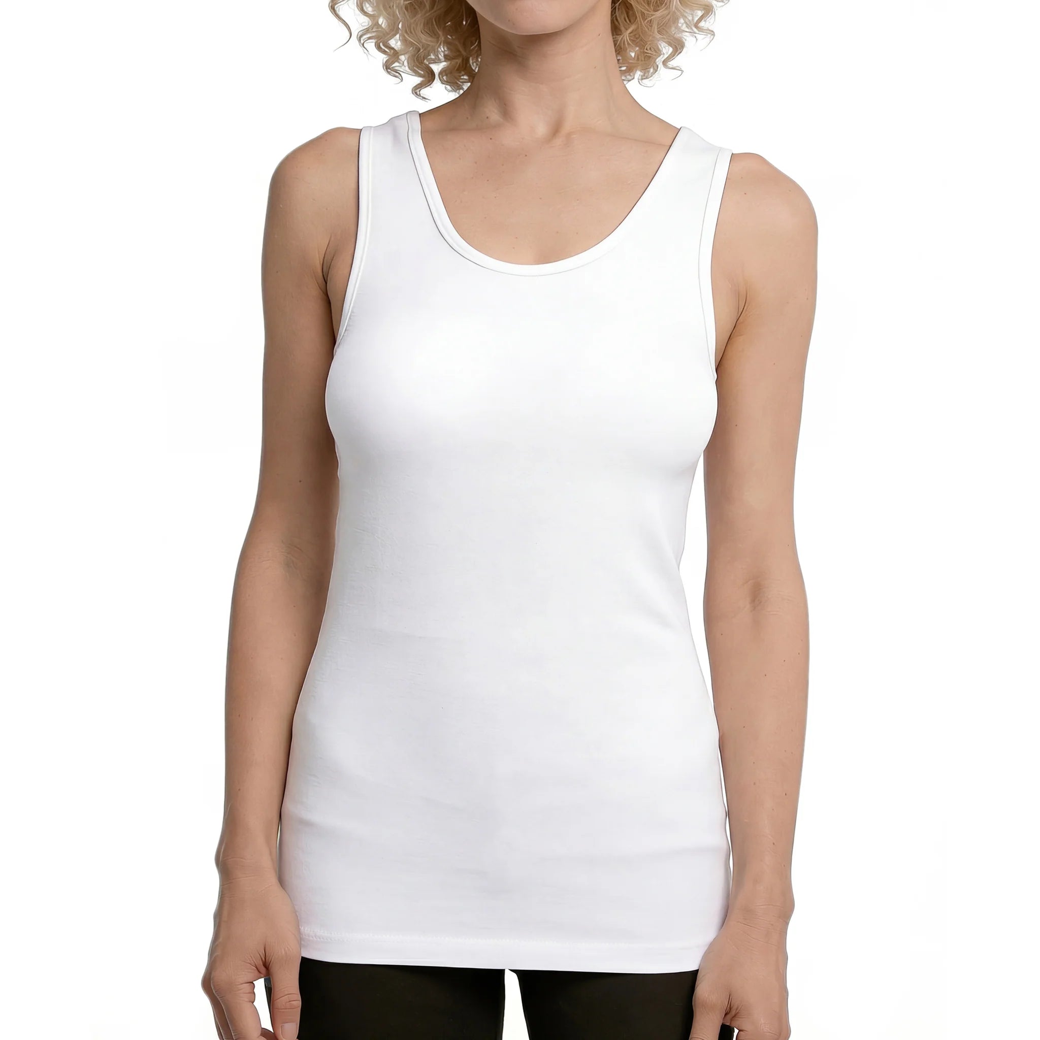 Sofra - Ladies Cotton Modal Knit Tank Top - TT310