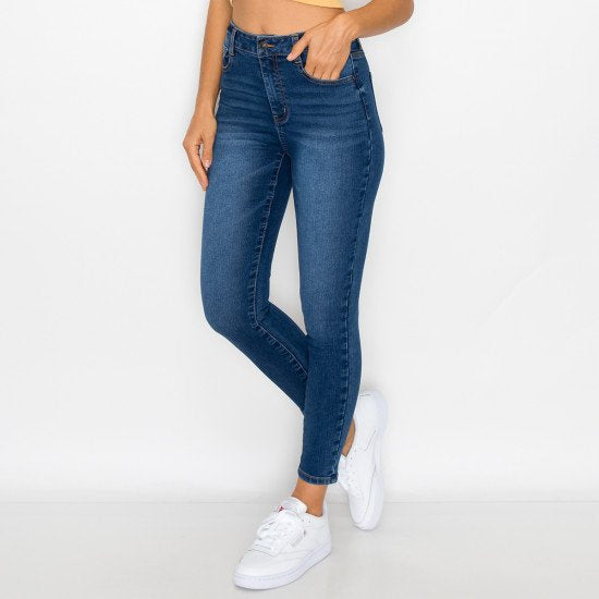 Wax Jean - High Waist Skinny Knit Denim Jeans - 90241