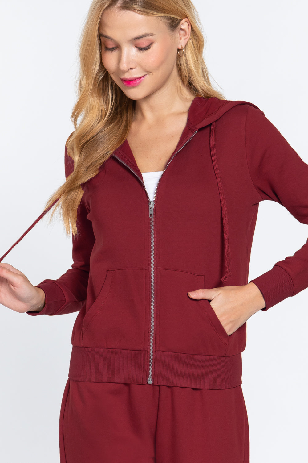 Fleece French Terry Hoodie - J2069
