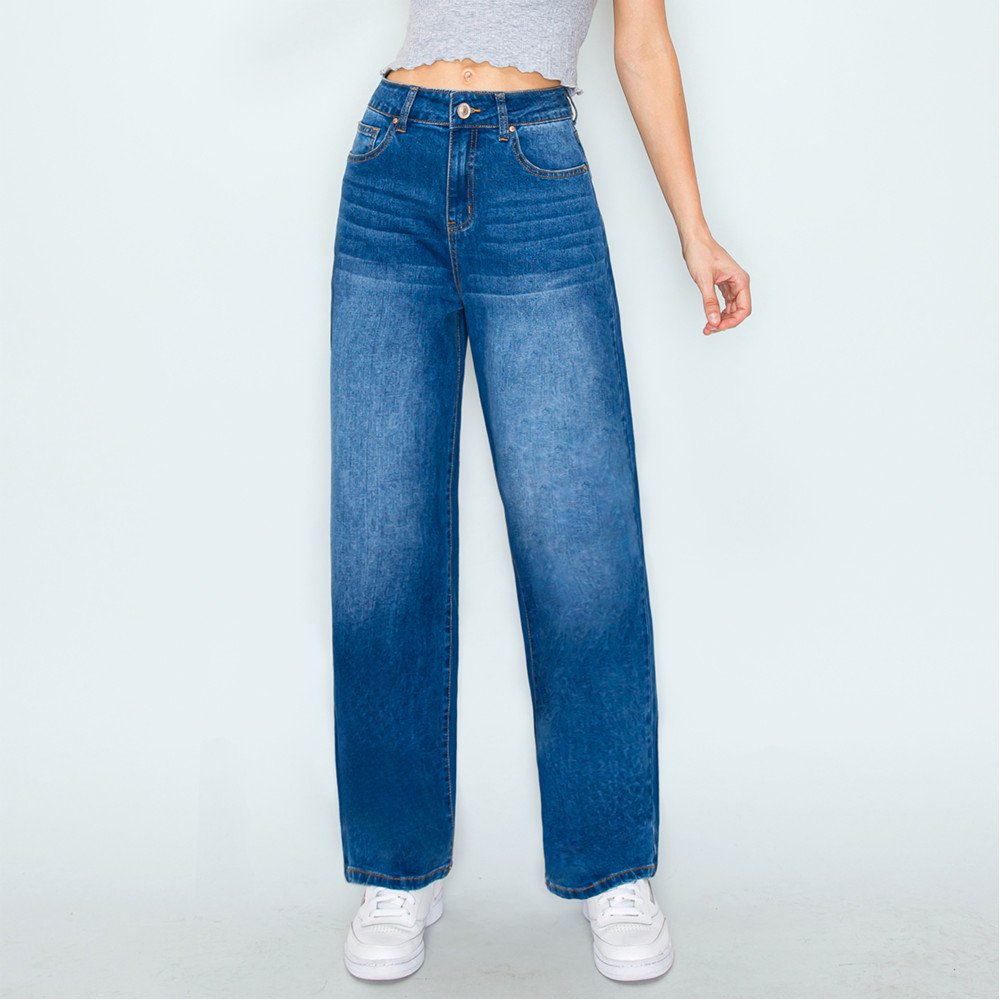 Wax Jean - Women's Basic Wide Leg Jean - 90340