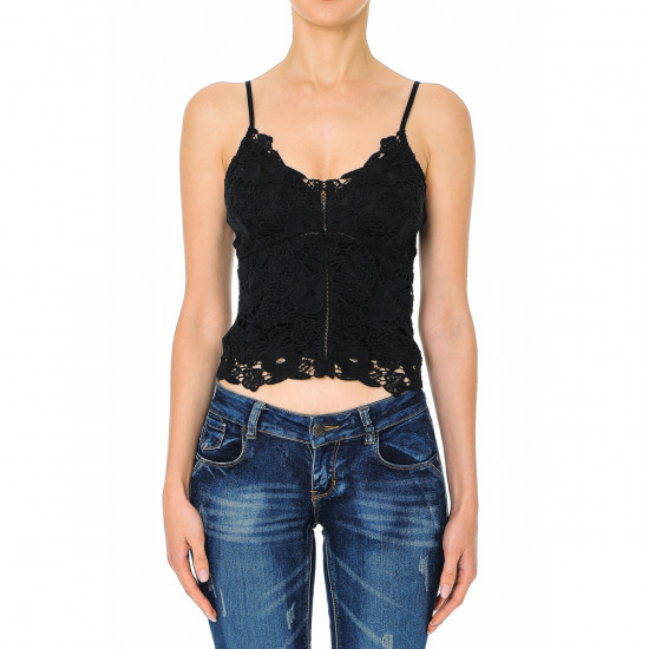 Womans Lace Tank Top - 65942