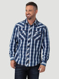 Men's Retro Premium Long Sleeve Plaid Shirt - 112330787