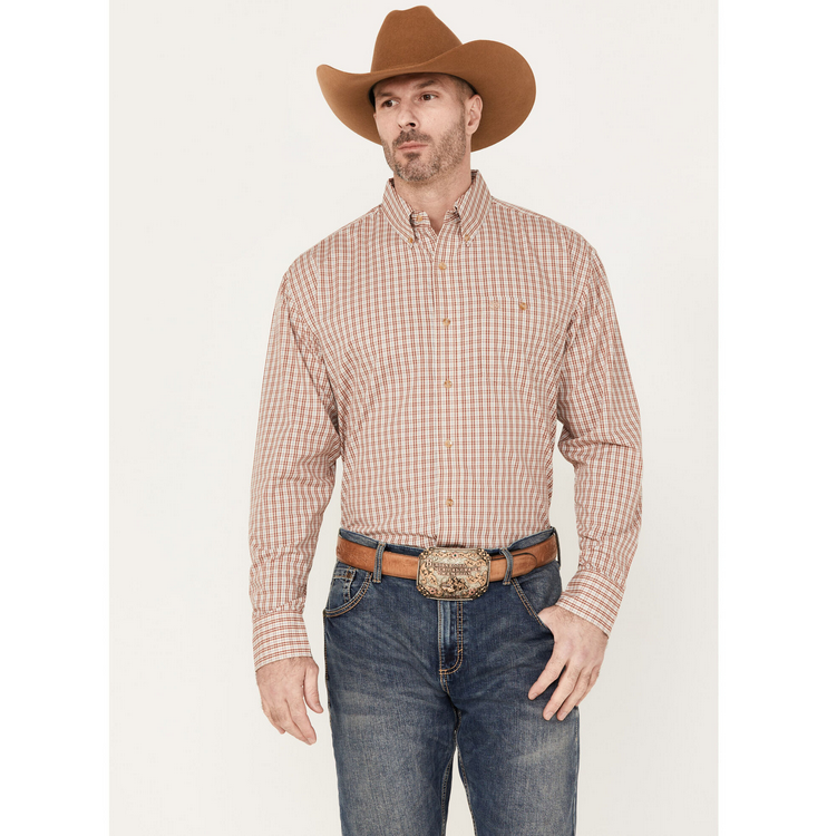 Men's Classics Plaid Print Long Sleeve Shirt - 112330362