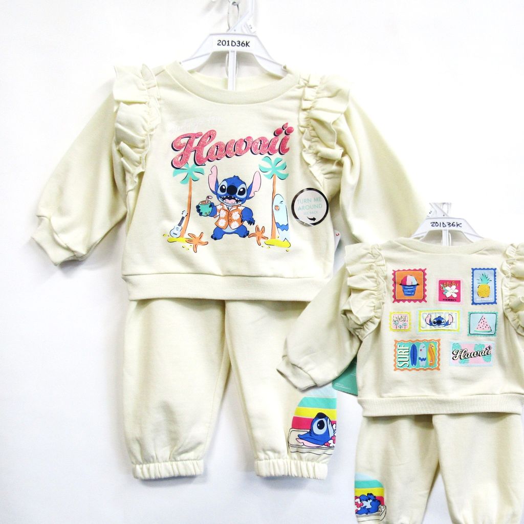 Girl's Stitch Sweater and Pants Set - 201D36K