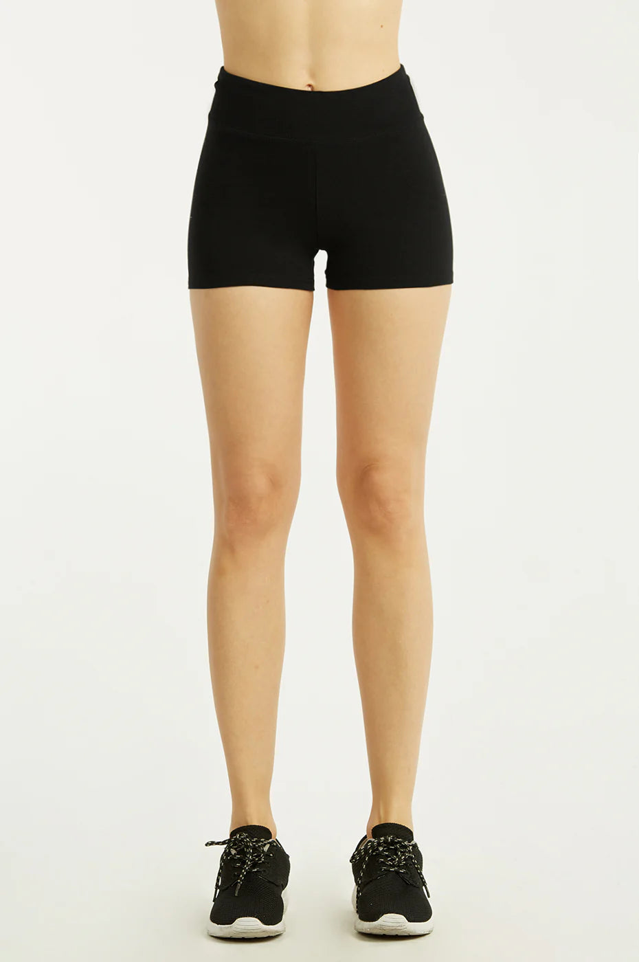 Sofra Ladies Cotton Shorts with High Waistband - WP4012