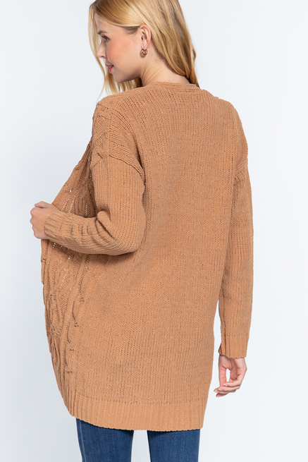 Active USA - Chenile Sweater Cardigan - SW11829