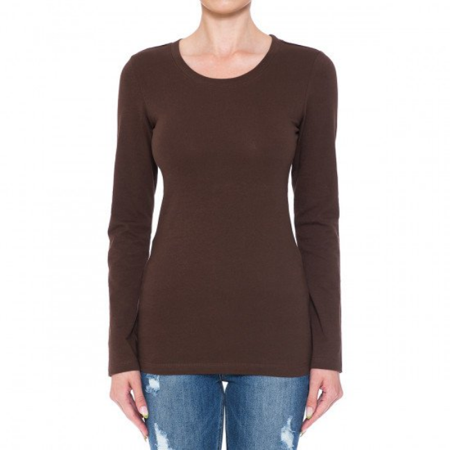Ambiance - Women's Long Sleeve Boy Tee- 62800