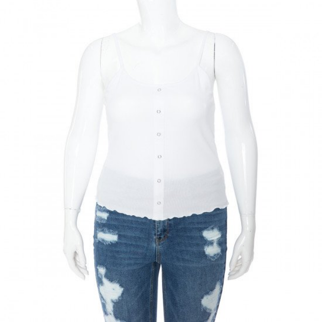 Ambiance Women Eyelet  Cani Crop Top - 73214XL