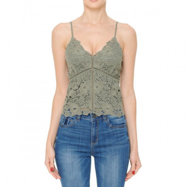 Womans Lace Tank Top - 65942