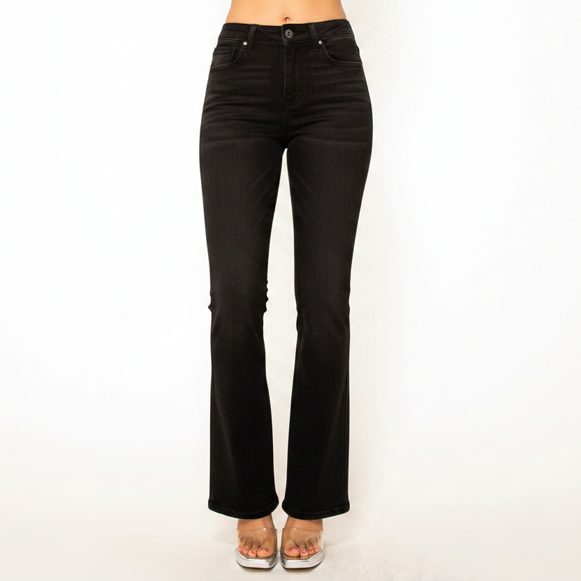 Wax Jean - Jean de corte slim con bota para mujer - 90332