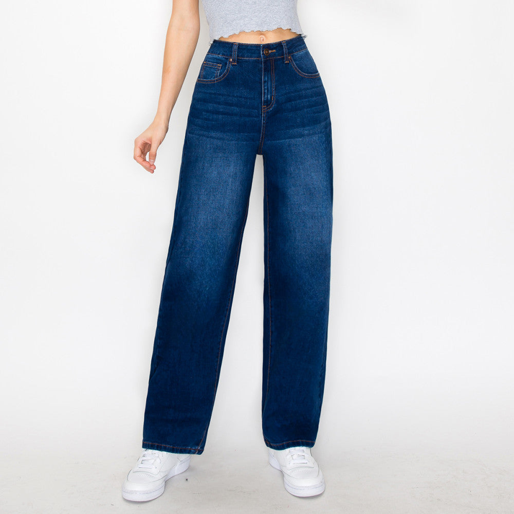 Wax Jean - Women's Basic Wide Leg Jean - 90340