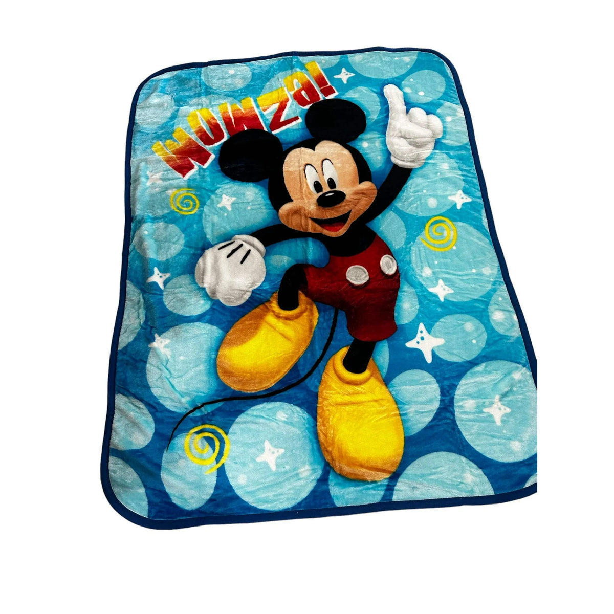 Twin Raschel Blanket 60"X80" Mickey