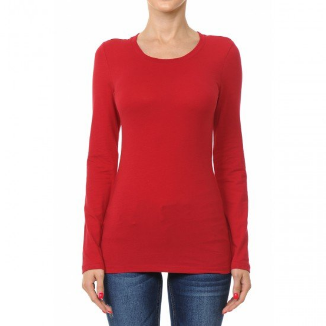 Ambiance - Women's Long Sleeve Boy Tee- 62800